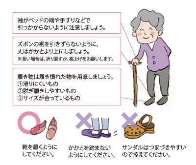 入院中の服装・履物